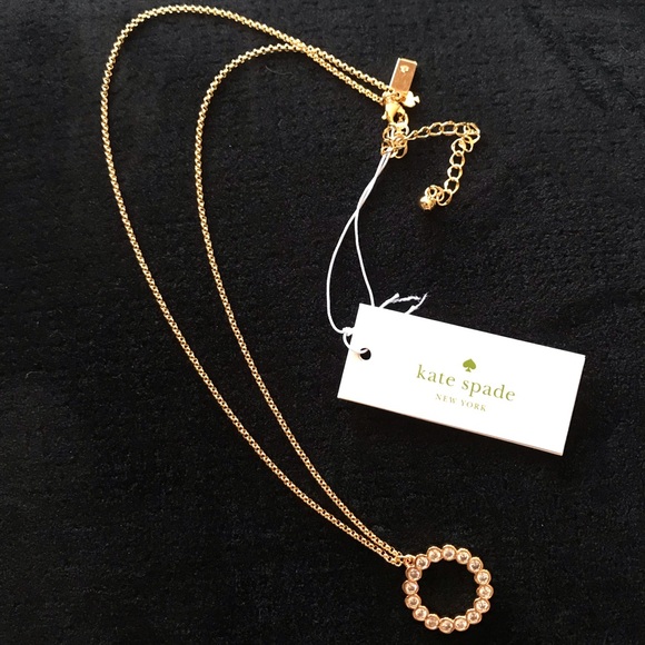 Kate Spade Gold Full Circle Necklace - Picture 1 of 3
